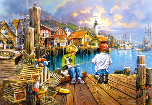 Castorland Puzzle 1000 Pieces, at The Dock - С-104192