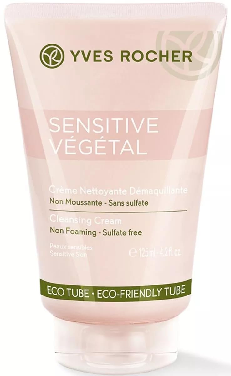 Yves Rocher Sensitive Vegetal Cleansing Cream All Skin Types Women Day Care 125 ml./4.2 fl.oz