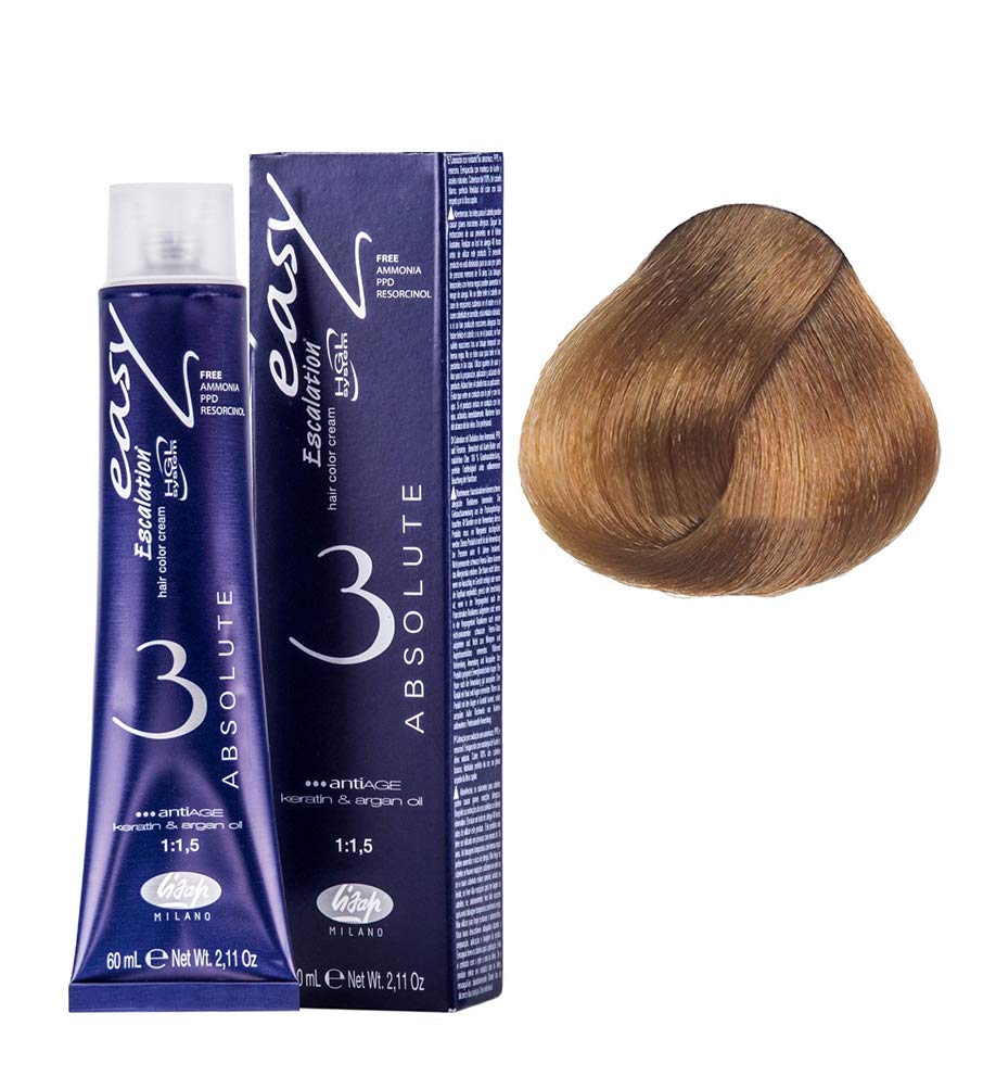 Lisap Easy Absolute 3 Hair Color Cream, 60 ml./2 fl.oz. (8/03 - Naturally Golden Light Blonde)
