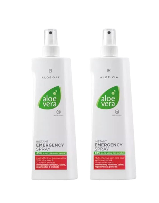 LR Health&Beauty Aloe-Via Aloe Vera Instant Emergency Body Lightweight Spray Women Men 400 ml./13.5 fl.oz. Set of 2