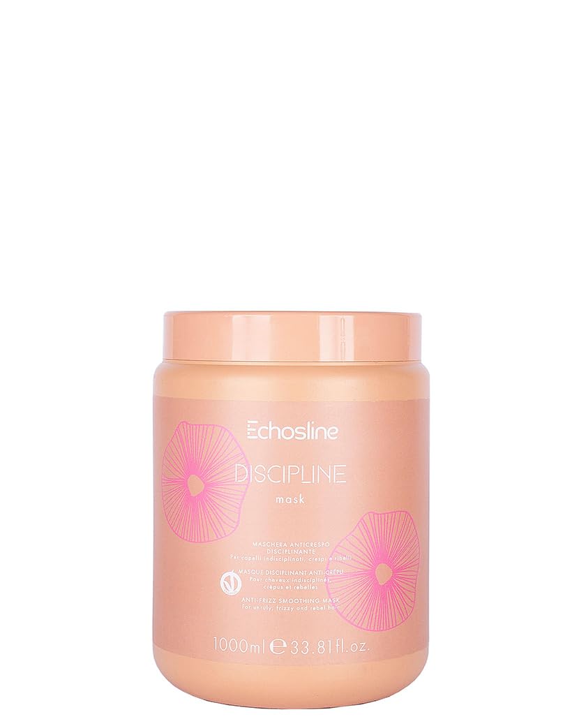 Echosline Discipline Vegan Leave-In Mask - Taming Formula for Unruly Hair - 1000 ml. / 33.8 fl.oz.