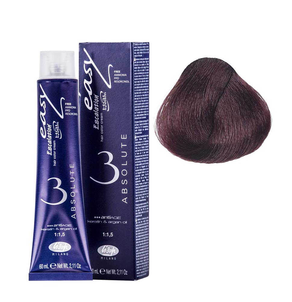 Lisap Easy Absolute 3 Hair Color Cream, 60 ml./2 fl.oz. (66/43 - Deep Dark Blonde Mahogant)