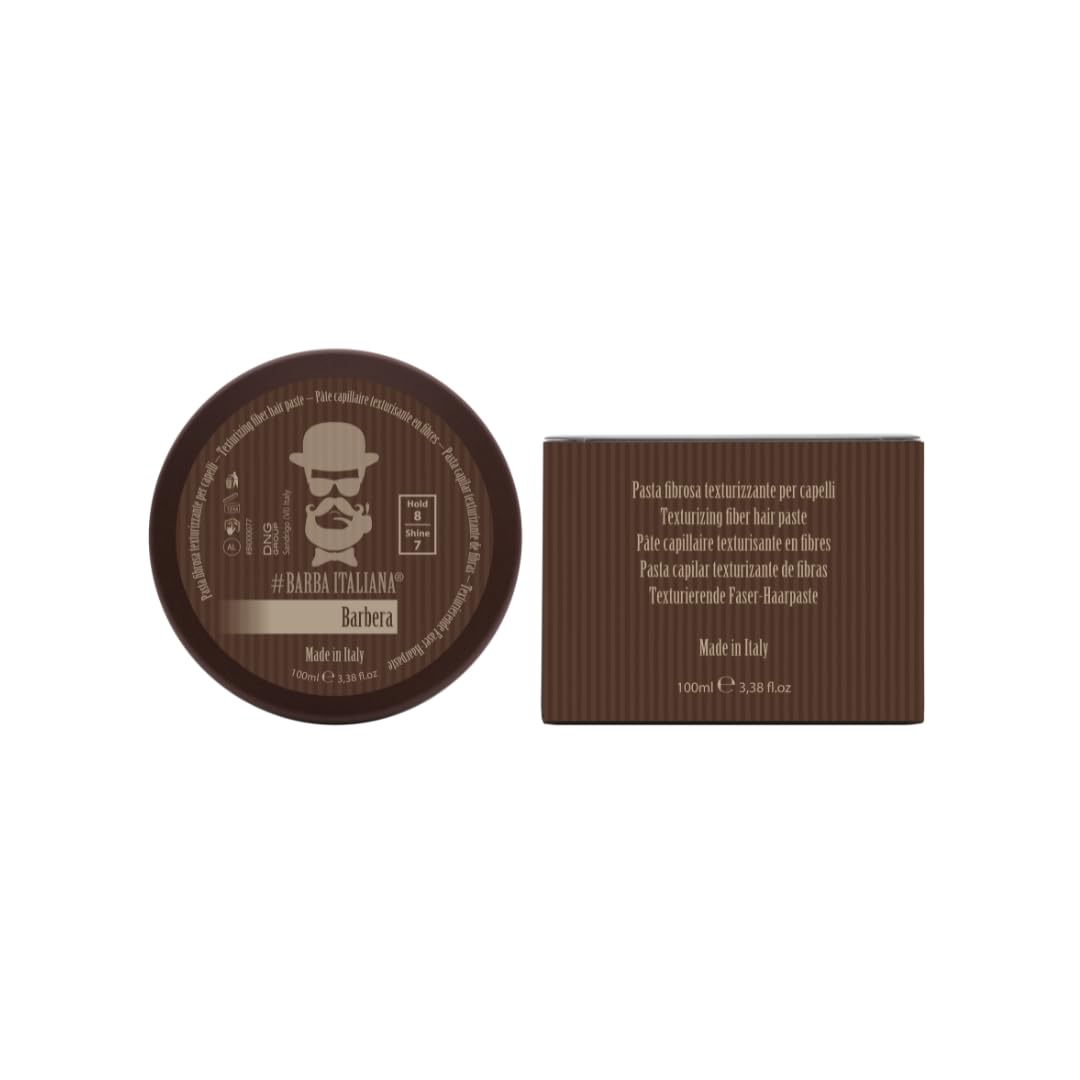 Barba Italiana Barbera Hair Texture Paste for Men 100ml/3.38flOz - Flexible Hold with Matte Finish