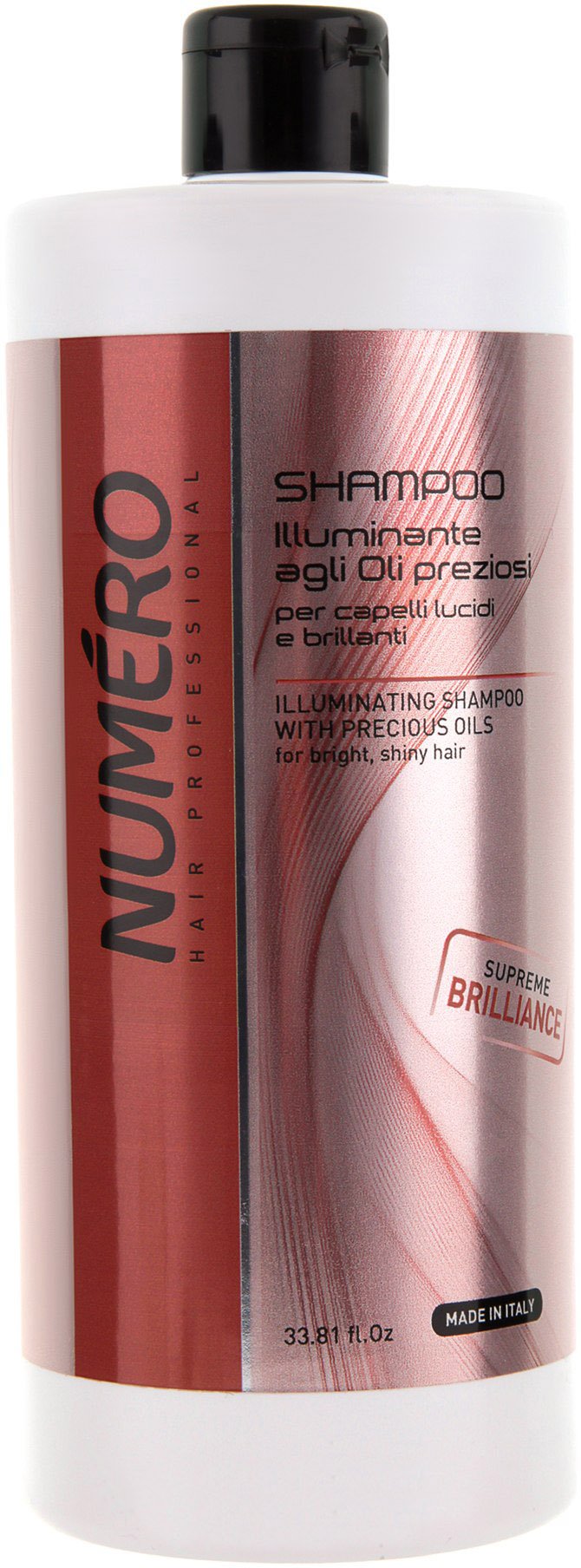 Brelil Numero Illuminating Shampoo with Precious Oils for bright, shiny Hair (33.81 fl.oz.)