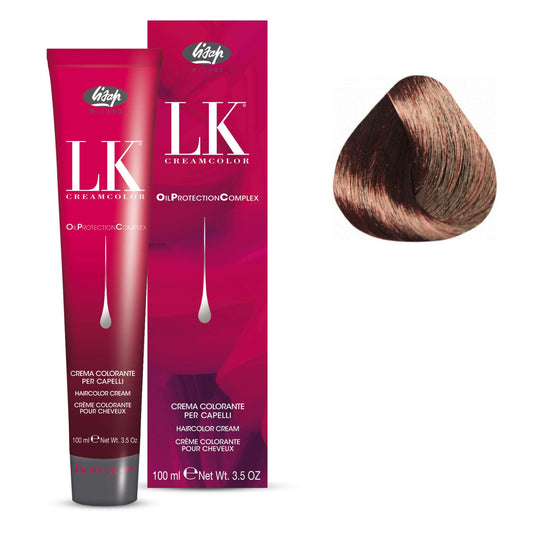 Lisap LK Oil Protection Complex Hair Color Cream, 100 ml./3.38 fl.oz. (5/78 - Light Brown Beige Violet)