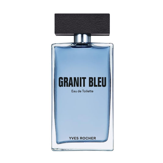 Yves Rocher Granit Bleu Eau de Toilette for Men Long Lasting Fragrance 100 ml./3.3 fl.oz.