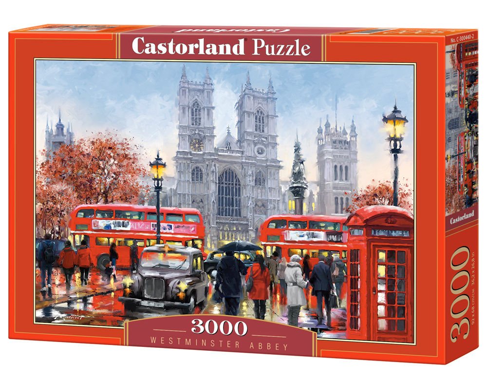 Castorland 3000-Piece Jigsaw Puzzle - London Theme - Cardboard - Advanced Skill Level - Unisex - Age 12+
