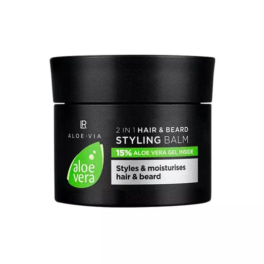 LR Health&Beauty Aloe Via Aloe Vera Men's Hair and Beard 2 in 1 Balm - 50 ml./1.7 fl.oz.
