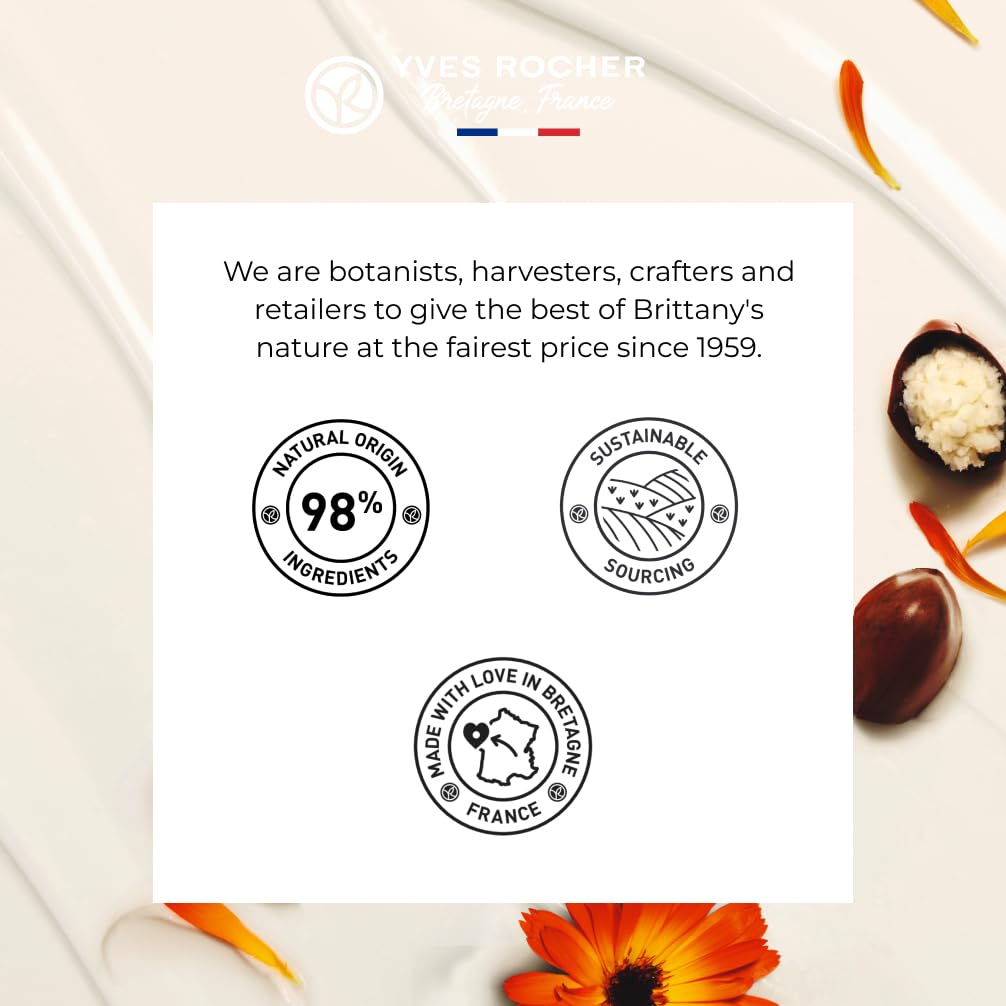 Yves Rocher Repairing Whipped Body Butter for Dry Skin, Intensely Nourish & Moisturize with Shea Butter Body Cream, 8.4 FL OZ