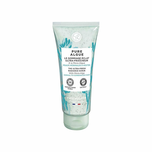 Yves Rocher Pure Algue Ultra-Fresh Facial Scrub Women Day Skin Face Care- 75 ml. / 2.5 fl.oz.