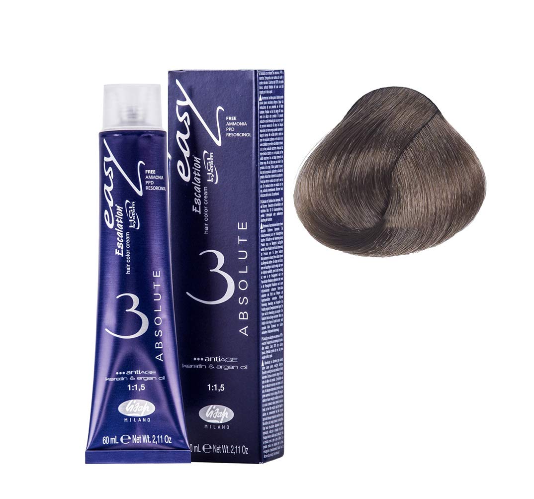 Lisap Easy Absolute 3 Hair Color Cream, 60 ml./2 fl.oz. (88/21 - Intense Light Cool Ash Blonde)
