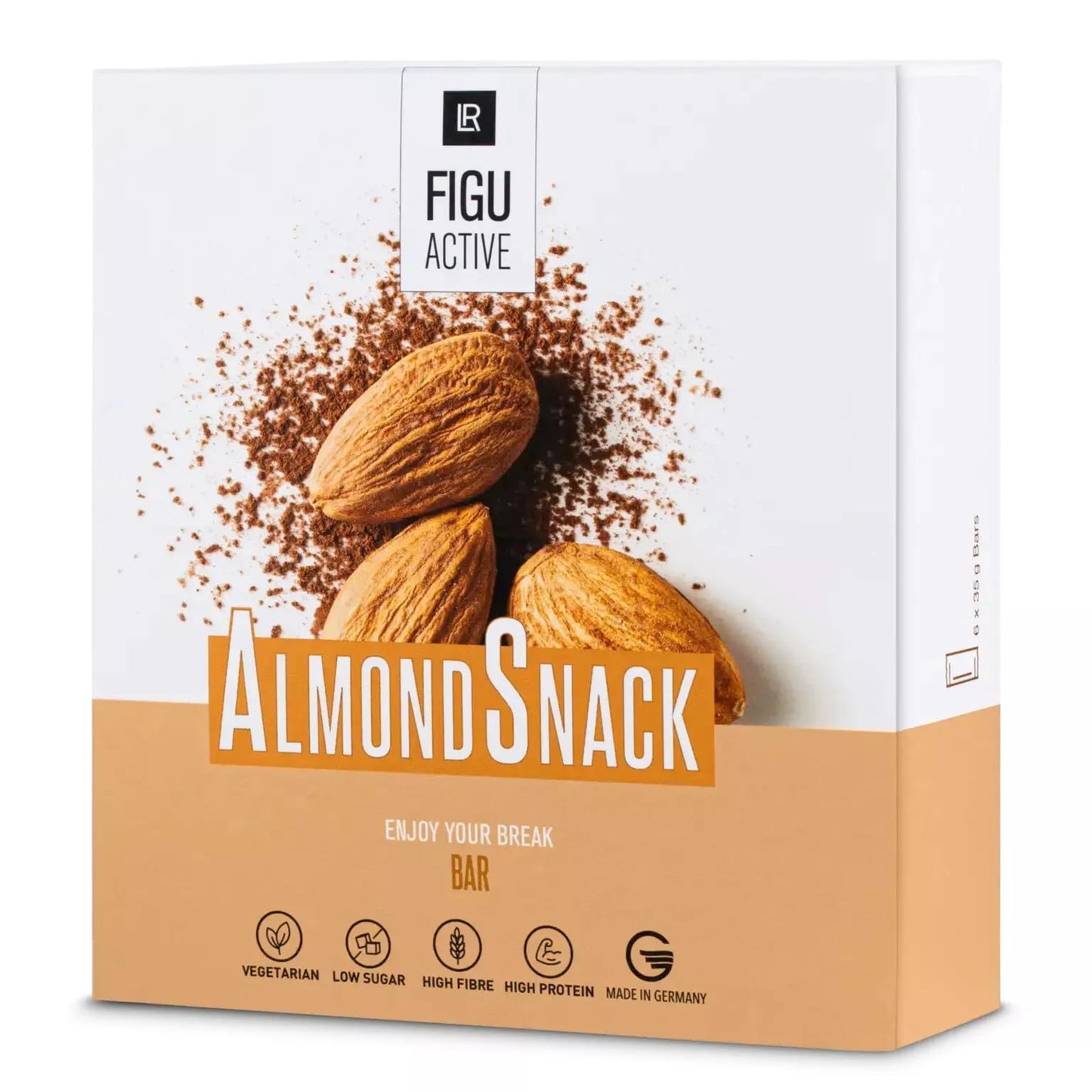 LR FiguActive Natural Low Fat Bar Almonds and Chocolate Coating 6 х 35 g