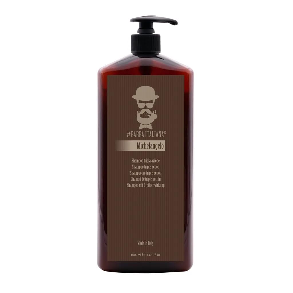 Barba Italiana Michelangelo Trivalent Shampoo for Men - Triple Action Formula