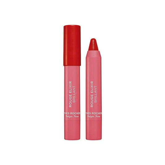 Yves Rocher Rouge Elixir Brillant Lipstick Pencil, 07. Camellia Red, 2.2 g.