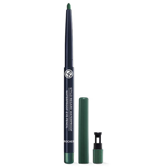 Yves Rocher Waterproof Eye Contour Pencil 05. GREEN - Long-Lasting, Smudge-Proof, Intense Color, Precise Application, Waterproof Formula, Eye Makeup, Lash Line Definition, Smoky Eye Look