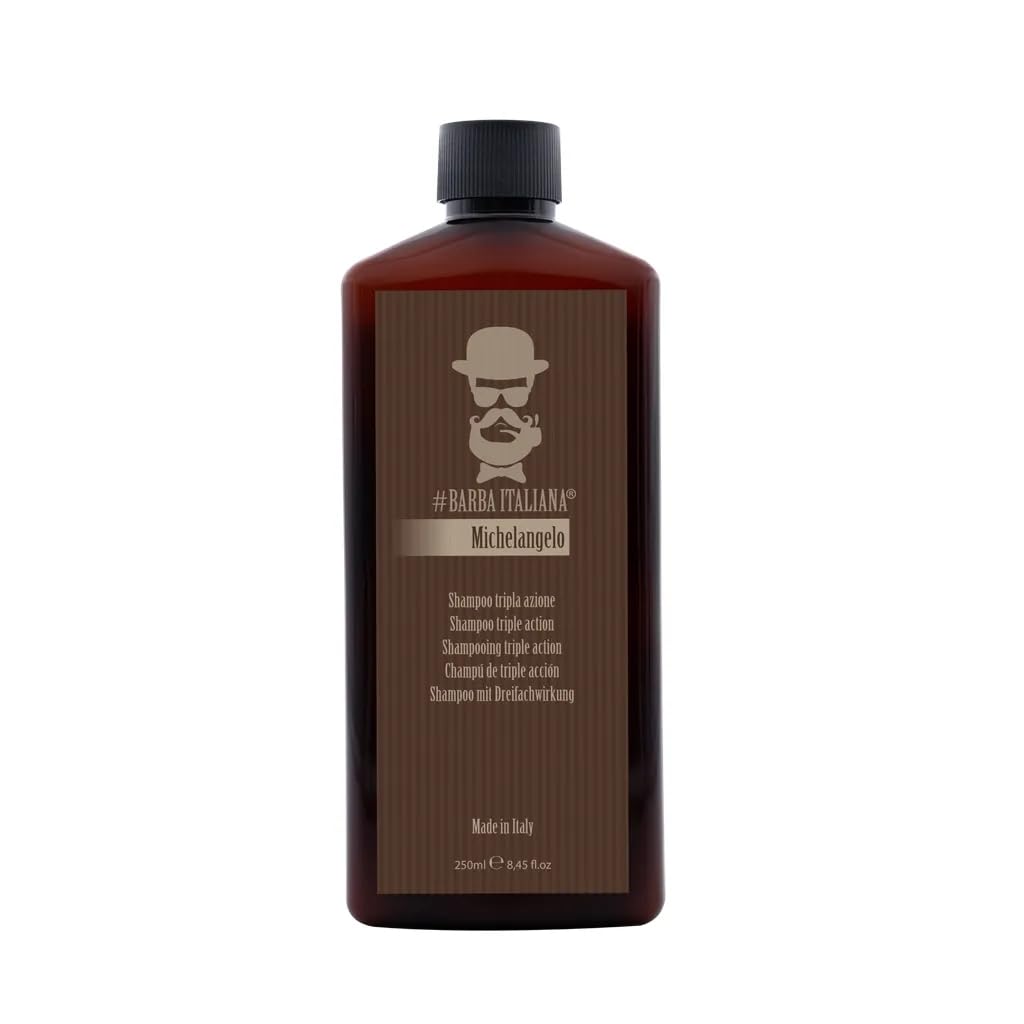 Barba Italiana Michelangelo Trivalent Shampoo for Men - Triple Action Formula
