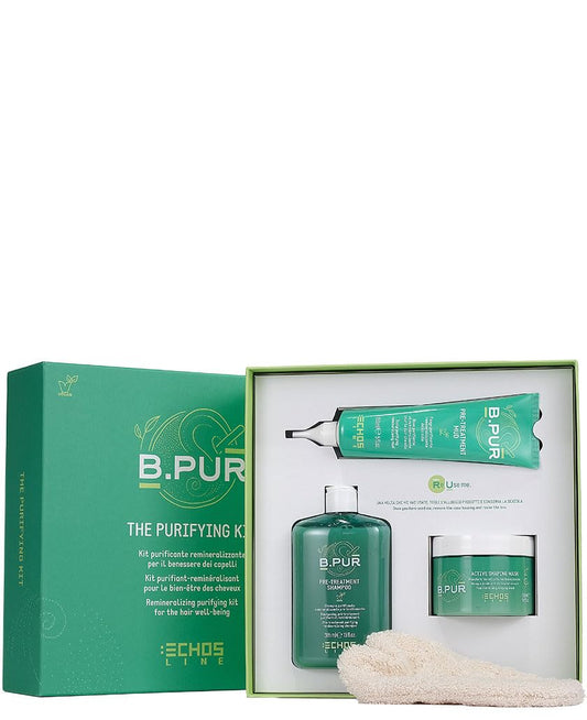 Echosline B.Pur Purifying Remineralizing Shampoo, Mud and Mask Kit