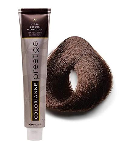Brelil Colorianne Prestige Technologically Advanced Cream Dyeing Treatment Hydra Color Technology, Light Copper Brown, 100 ml./3.38 fl.oz. (5/40)