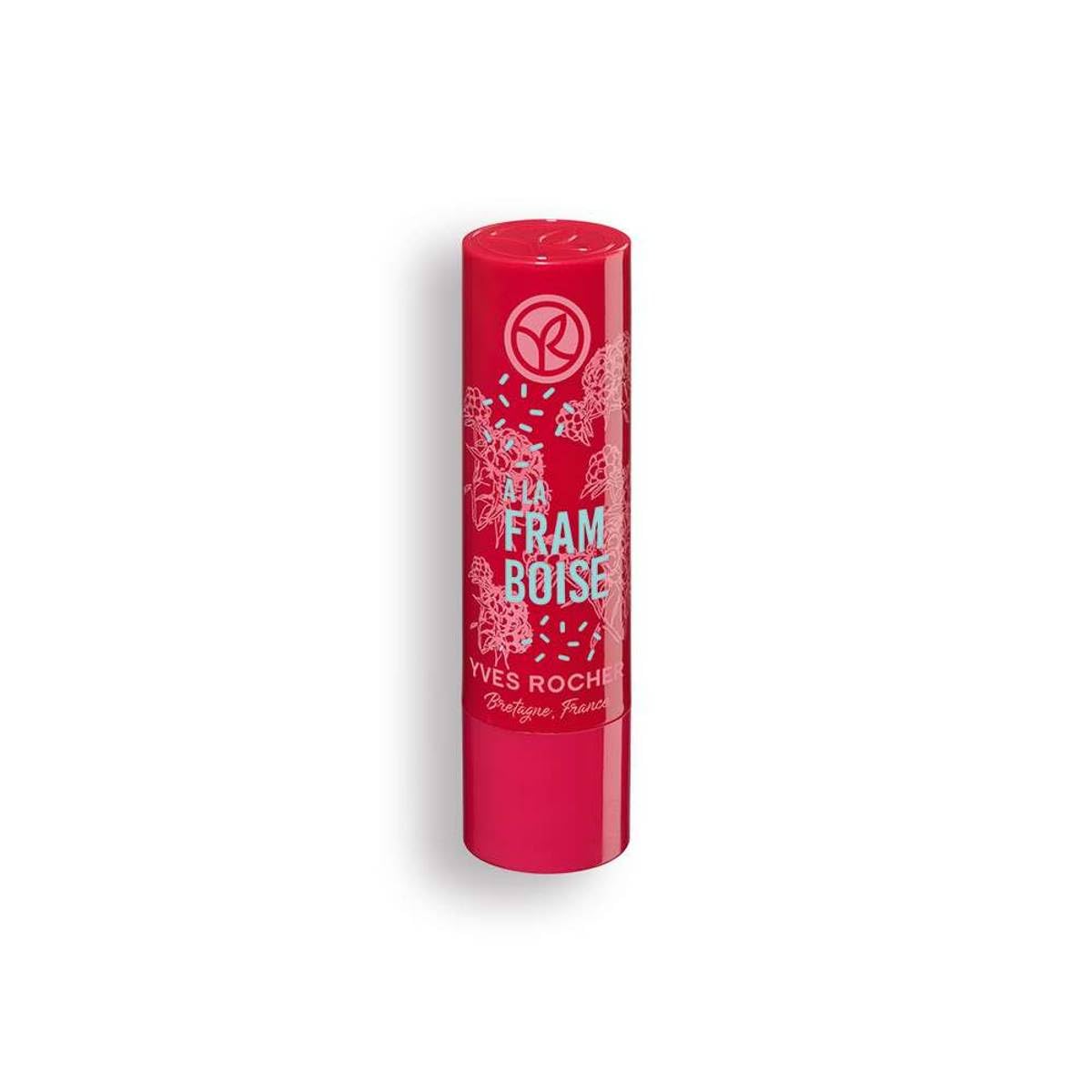 Yves Rocher Lip Balm Raspberry, 4.8g/0.17oz - Nourishing Lip Care, Hydrating Lip Balm, Berry Scent, Long-Lasting Moisture, Soft and Smooth Lips, Natural Ingredients, Rich Hydration