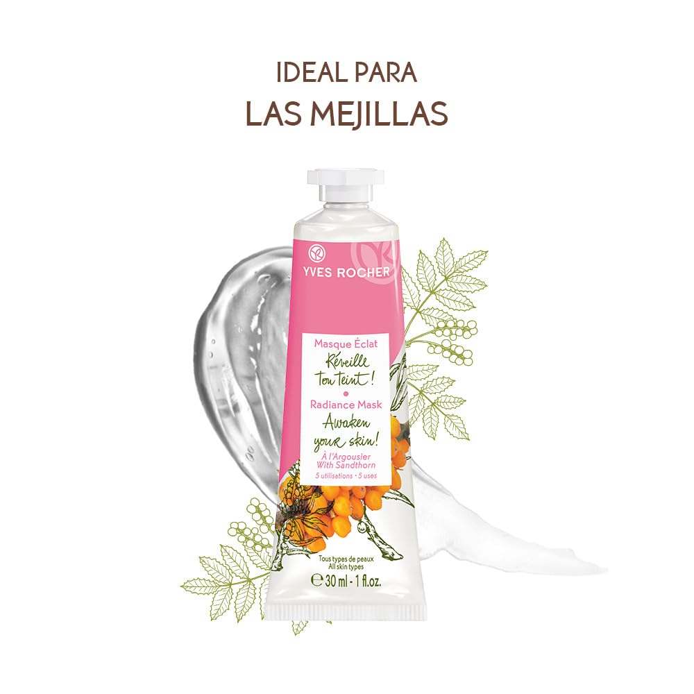 Yves Rocher Sea Buckthorn Skin Brightening Mask Women All Skin Types Day Care 30 ml./1 fl.oz.
