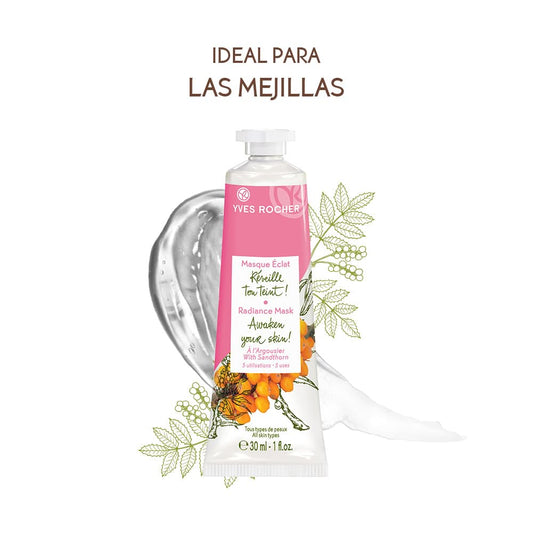 Yves Rocher Sea Buckthorn Skin Brightening Mask Women All Skin Types Day Care 30 ml./1 fl.oz.