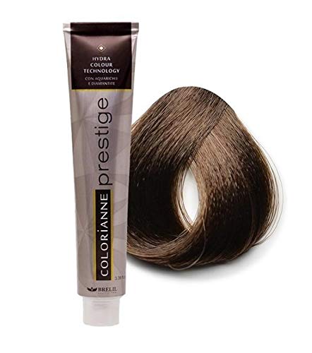 Brelil Colorianne Prestige Technologically Advanced Cream Dyeing Treatment Hydra Color Technology, Dark Blonde, 100 ml./3.38 fl.oz. (6/00)