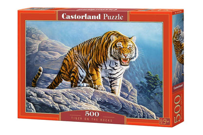 Castorland Puzzle 500 Pieces, Tiger on The Rocks - В-53346