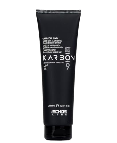 echosline Carbon.9 Charcoal Mask - Charcoal Mask with Activated Carbon 300 ml by Sunside 75