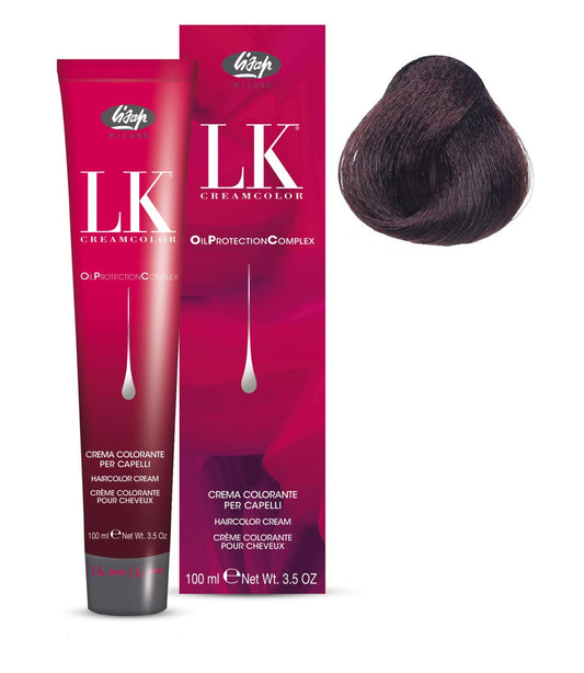 Lisap LK Oil Protection Complex Hair Color Cream, 100 ml./3.38 fl.oz. (5/07 - Light Beige Brown)