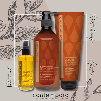 Contempora Hair Superfood Velvet Shampoo for Frizzy Hair 500ml