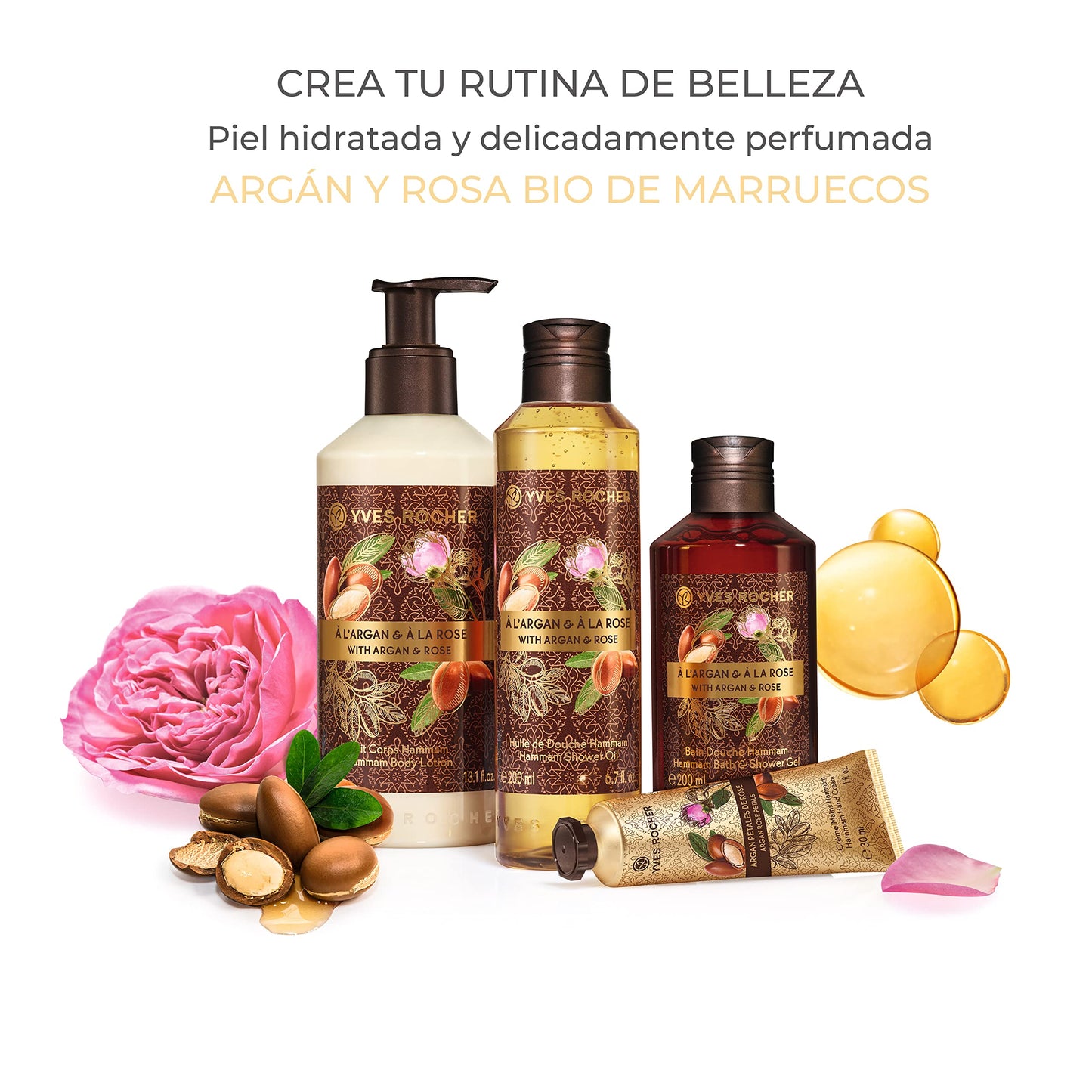 Yves Rocher Argan Rose Hammam Bath and Shower Gel (13.5 fl.oz.)