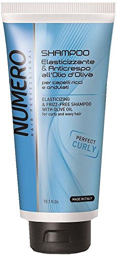 Brelil Numero Elasticizing & Frizz-Free Shampoo with Olive Oil for curly and wavy Hair (10.1 fl.oz)