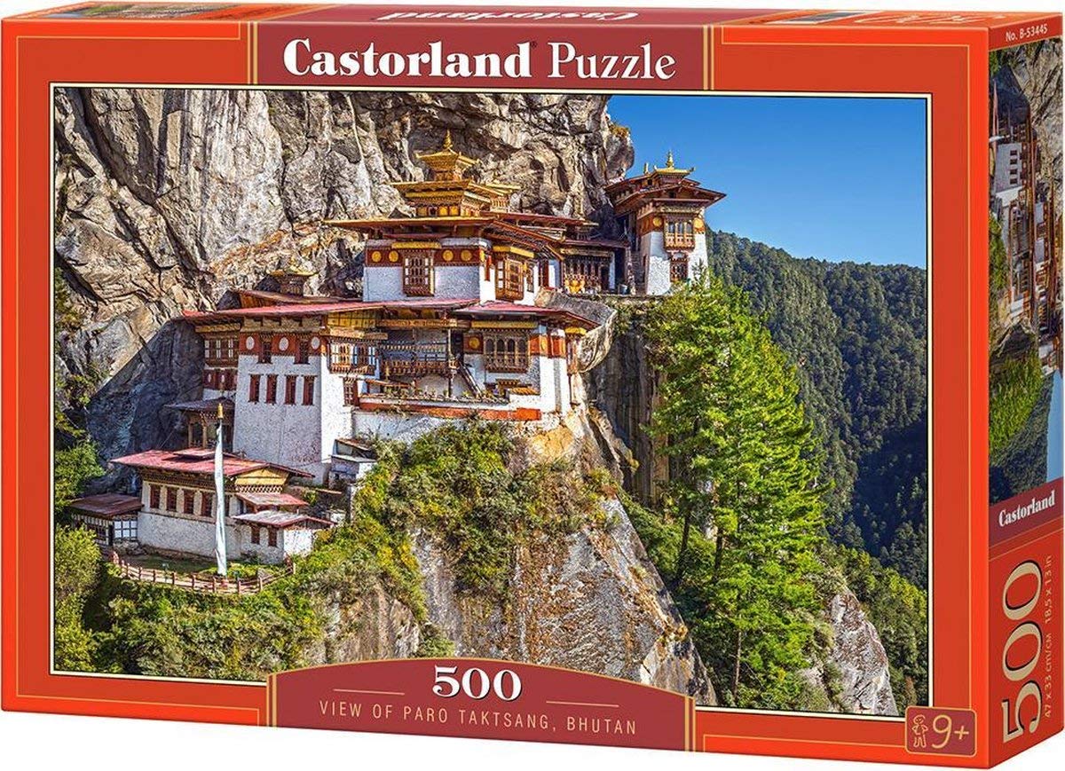 Castorland Puzzle 500 Pieces, View of Paro Taktsang, Bhutan - В-53445