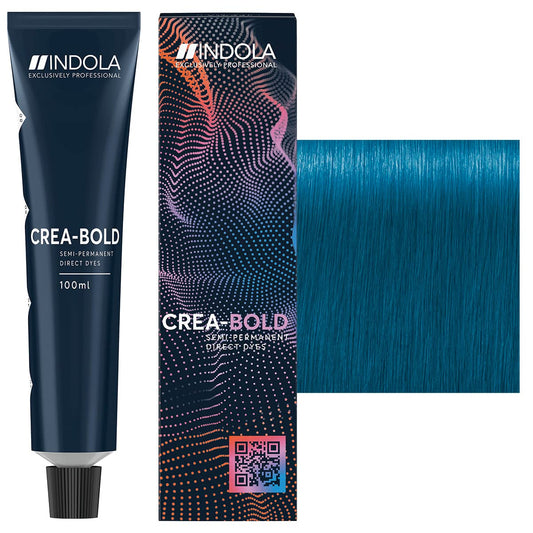 Indola Crea-Bold Semi-Permanent (Turquoise blue). 100ml/3,38flOz