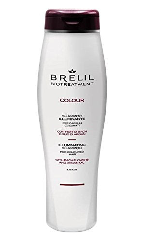 Brelil Bio Treatment Colour Illuminating Shampoo for coloured hair - Bach Flowers, Organic Argan Oil (8.45 fl.oz.)
