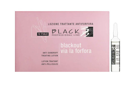 Black Professional Line Anti-Dandruff Hair Lotion, 12x10 ml./0.33 fl.oz.