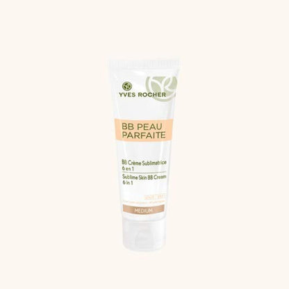 Yves Rocher BB Cream Tinted Moisturizer Foundation for a perfect complexion, All skin type, Dermatologically tested, 50 ml tube (Medium)