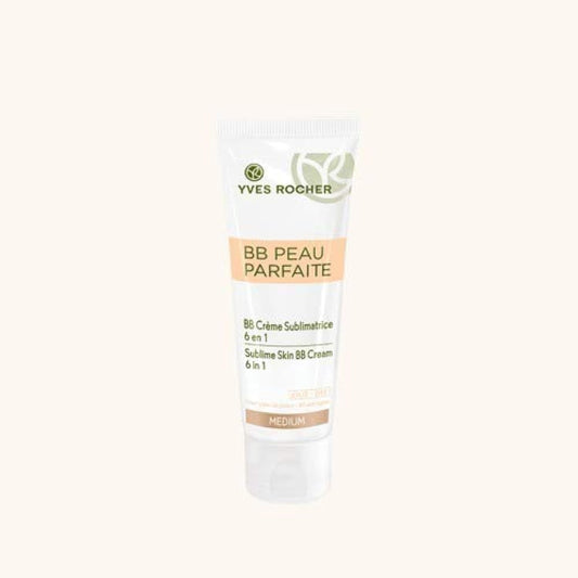 Yves Rocher BB Cream Tinted Moisturizer Foundation for a perfect complexion, All skin type, Dermatologically tested, 50 ml tube (Medium)