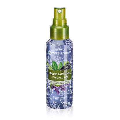 Yves Rocher Les Plaisirs Nature Perfumed Mist Lavandin Blackberry Spray for Body & Hair -100 ml./3.38 fl.oz.