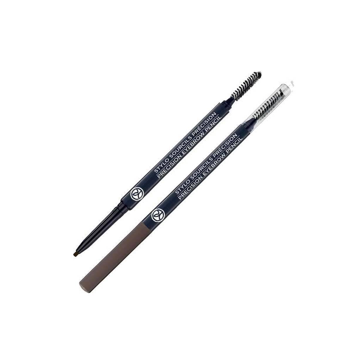 Yves Rocher Ultra Longwearing Eyebrow Pencil, 02 CENDRE - Precise Definition, Long-Lasting, Smudge-Proof, Natural Finish, Easy Application, Brow Makeup, Daily Use, Accurate Shape, Hair-Like Strokes