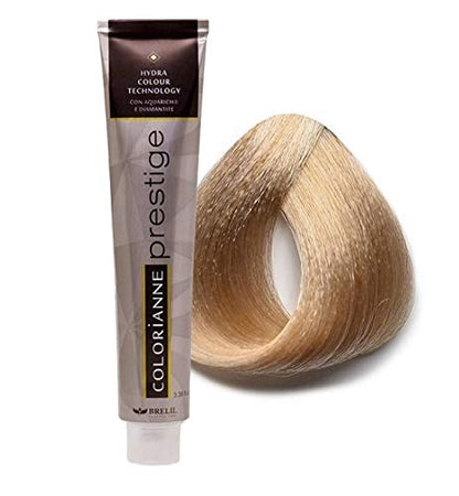 Brelil Colorianne Prestige Technologically Advanced Cream Dyeing Treatment Hydra Color Technology, Ultra-Light Beige Blonde, 100 ml./3.38 fl.oz. (10/32)