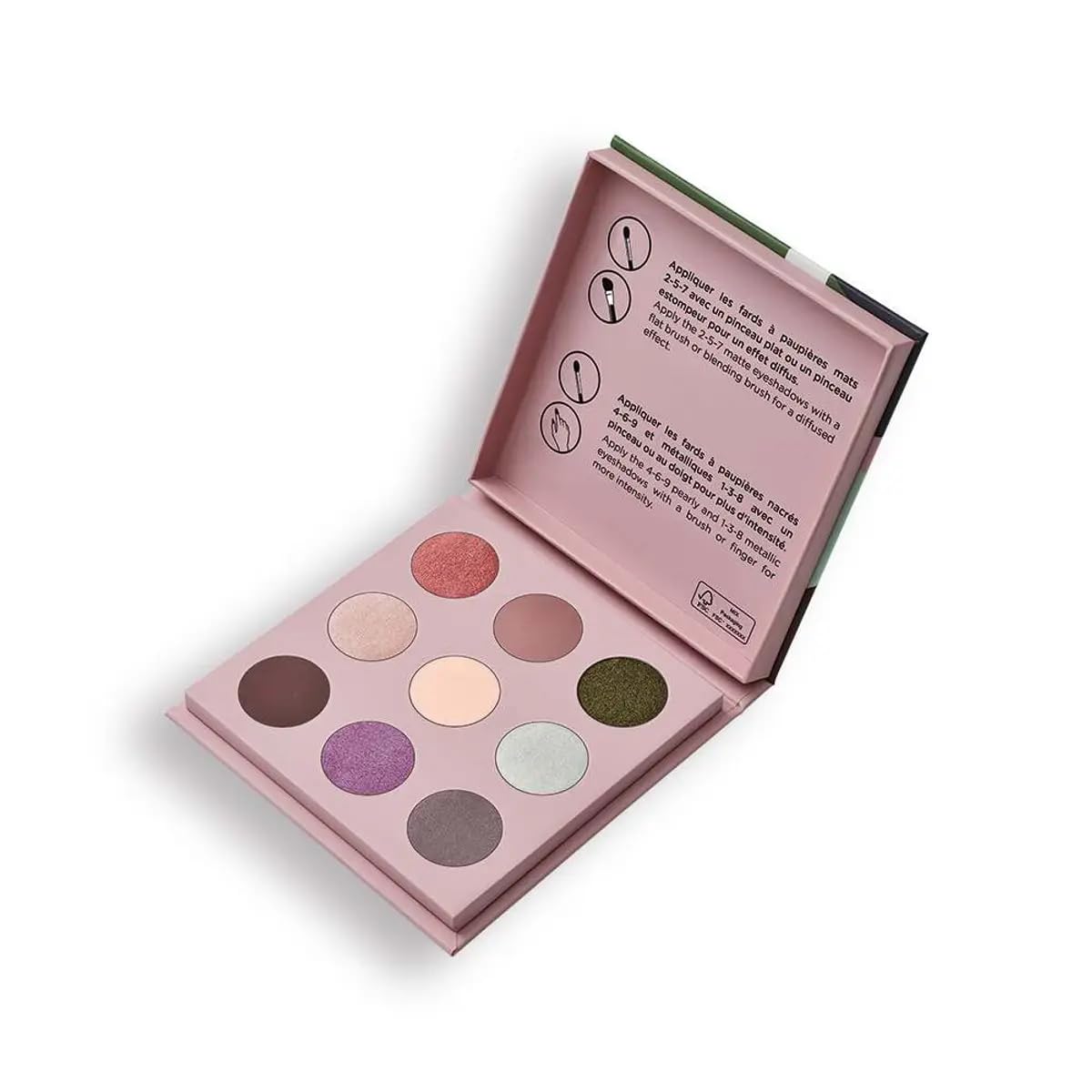 Yves Rocher Eyeshadow Palette Eyeshadow Palette Spaces of Brittany 9 Shades Highly Pigmented Blendable & Long-Lasting Stunning Eye Looks Women Makeup 13.5 g