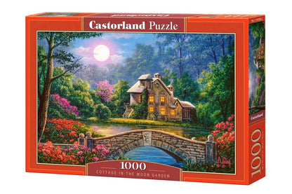 Castorland Puzzle 1000 Pieces, Cottage in The Moon Garden - С-104208