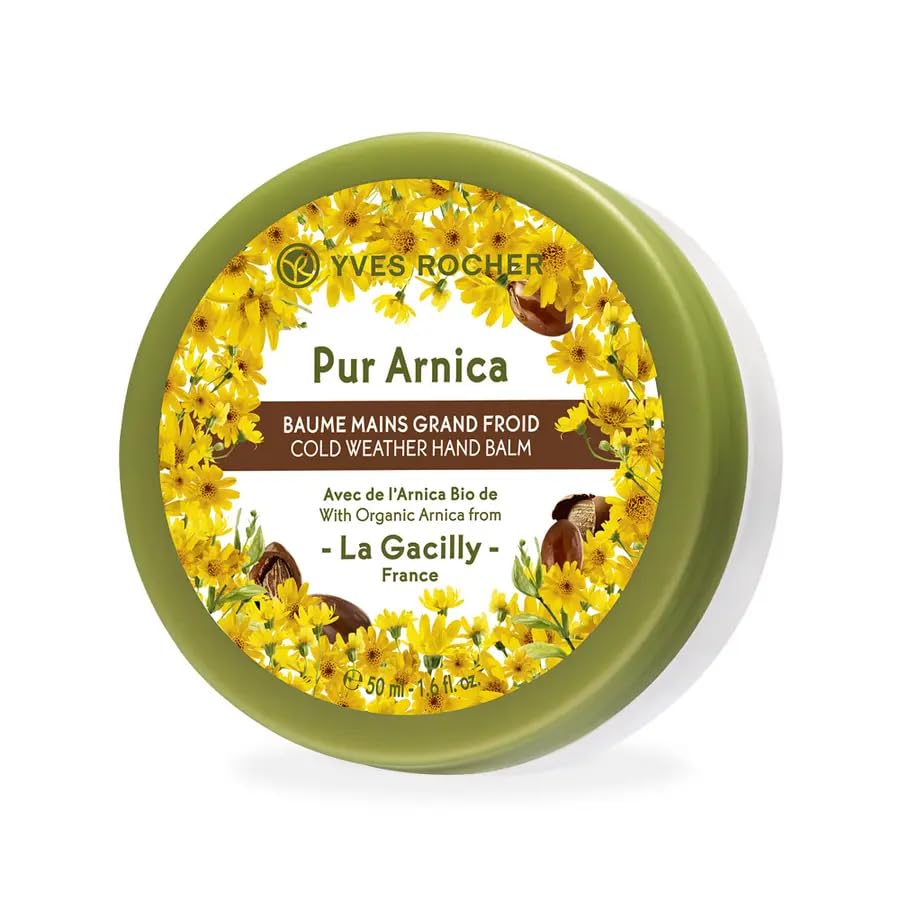 Yves Rocher Moisturizing Pur Arnica Cold Weather Hand Balm Repairs Soothes Dry Damaged Skin All Types 50 ml./1.6 fl.oz.