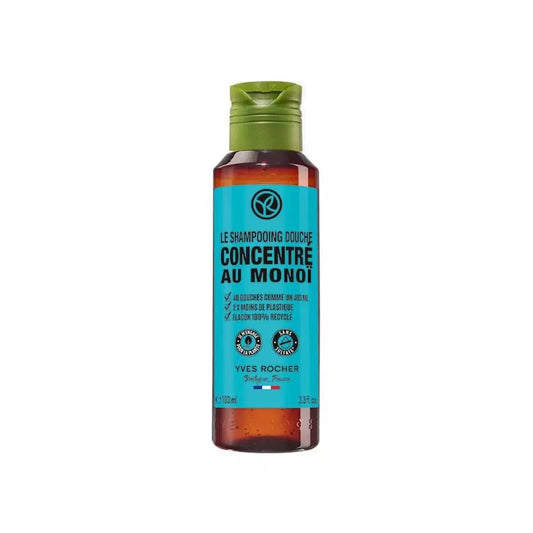 Yves Rocher Concentrated Moisturizing Monoi Shower and Bath Body Gel - 100 ml. / 3.3 fl.oz.