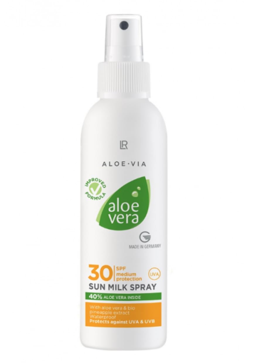 LR Health&Beauty Aloe Via Aloe Vera 30SPF Sun Hight Protection Milk Spray Face body 150 ml./5 fl.oz.