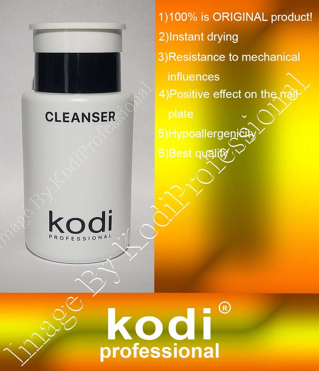 Kodi Professional Cleanser 160 ml. / 5.41 oz. + Present Kodi Nail File