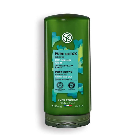 Yves Rocher Detox & Deep Cleansing Hair Conditioner with Microalgae Extract Purifying Lightweight Oily Hair 200ml / 6.7 fl oz