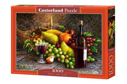 Castorland Puzzle 1000 Pieces, Fruit and Wine - С-104604