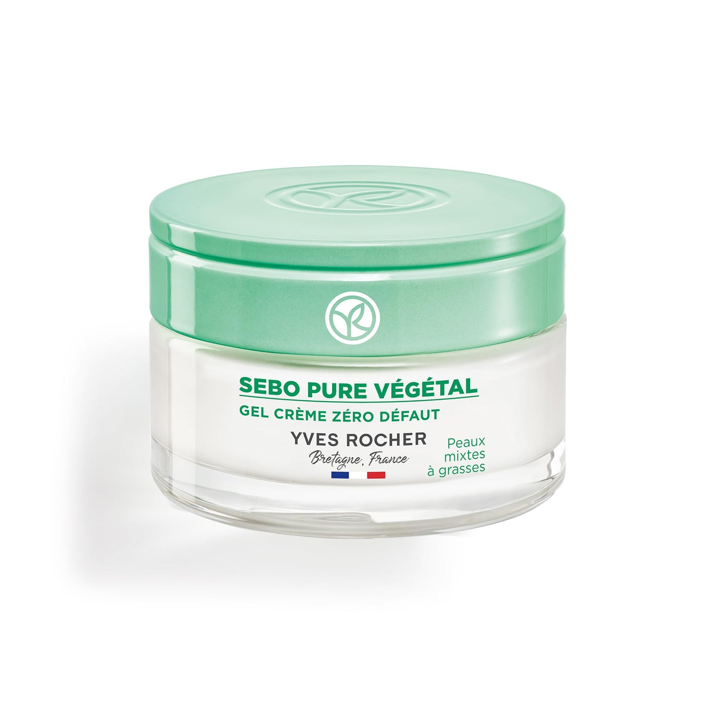 Yves Rocher Sebo Pure Vegetal Gel Cream Zero Blemish Boreal Tea Power Combination Oily Skin Solution - 50 ml. / 1.7 fl.Oz.